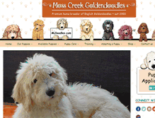 Tablet Screenshot of mosscreekgoldendoodles.com